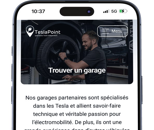Tesla Garage finden online buchen